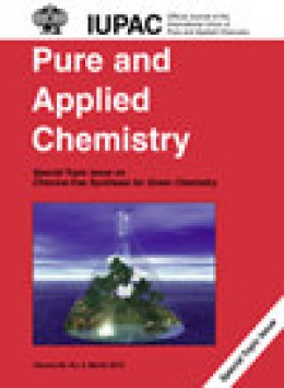 Pure And Applied Chemistry