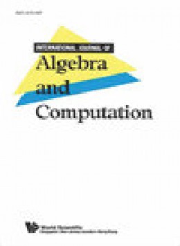 International Journal Of Algebra And Computation