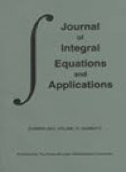 Journal Of Integral Equations And Applications