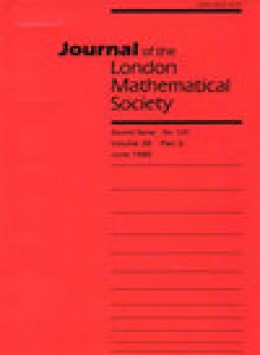 Journal Of The London Mathematical Society-second Series